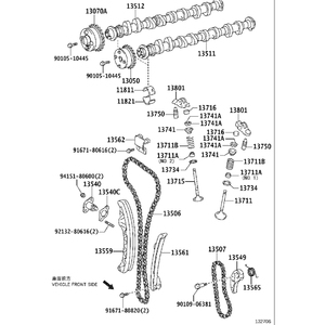 6 cái thời gian vành đai Kit KA-25 zne10g 13506-22030 1zz-fe 2azfxe 1nzfe 2nzfe 2azfe 1nzfxe 1krfe 1azfe cho TOYOTA Premio - Product Image 6