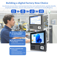 Panel PC Android OEM RK3568/RK3576 con Módulos de Escaneo de Códigos QR y RFID, Monitor Táctil Industrial, Certificación CE/Rohs