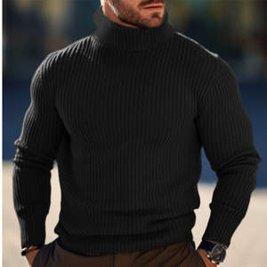 <span class=keywords><strong>Pull</strong></span> en tricot à col roulé à rayures verticales de style européen <span class=keywords><strong>et</strong></span> américain pour <span class=keywords><strong>homme</strong></span>, de haute qualité, pour l'automne <span class=keywords><strong>et</strong></span> l'hiver - Product Image 2
