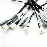 Kabel Harness Konektor Campuran Multi-Cabang Kustom dengan Heat-Shrink & Penanda Label untuk Koneksi Sinyal Daya Internal Rumah Tangga