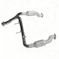 Colector de Escape de Acero Inoxidable para Ford F-150, Modificado de Alto Flujo (300 CPSI), Pulido Espejo, Escape de Alto Rendimiento