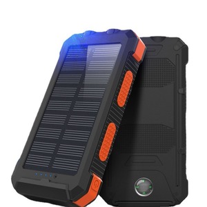 Power Bank <span class=keywords><strong>Portatile</strong></span> <span class=keywords><strong>Solare</strong></span> da 20000mAh, Grande Capacità, Doppia Illuminazione, Tre Protezioni di Ricarica, Display, Custodia e Bussola Integrati - Product Image 1