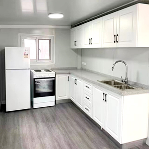 Maison de conteneur préfabriquée en acier moderne et luxueuse de 60 mètres carrés, extensible, 20x20, avec électricité solaire - Product Image 5