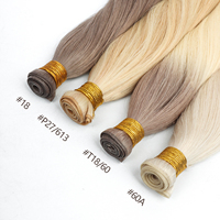 2026 Penjualan Terlaris Grosir Harga Pabrik Berkualitas Tinggi 100% Rambut Manusia Virgin Weft Ter Tipis Raw Genius Weft Tersedia Kustomisasi