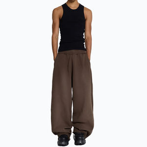 <span class=keywords><strong>Pantaloni</strong></span> <span class=keywords><strong>della</strong></span> <span class=keywords><strong>tuta</strong></span> larghi <span class=keywords><strong>marroni</strong></span> Unisex con Logo personalizzato da uomo dei pesi massimi francesi - Product Image 3