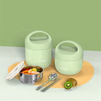 Nouveaux produits Contenant alimentaire scolaire personnalisé Thermos Flacon à soupe Isolant en acier inoxydable Thermique Bento Boîte à lunch pour enfants