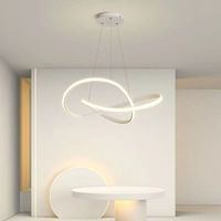 Lustre LED suspendu moderne de style nordique pour hôtel, maison, cuisine, salle à manger, lampe décorative créative en métal, dimmable, taille moyenne