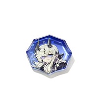 Vente en gros d'affiches acryliques personnalisées d'anime, imprimées recto-verso, découpées en forme de gemme, pour artistes et détaillants