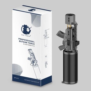 Bán buôn biểu tượng tùy chỉnh bơm lại Windproof thịt nướng nhà bếp ngoài trời hình dạng súng butan <span class=keywords><strong>Torch</strong></span> nhẹ hơn - Product Image 6