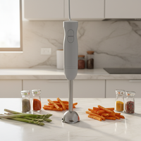 Mixeur Électrique Brillant, Batteur à Main de Cuisine, Fouet à Œufs, Mixeur Plongeant pour Légumes avec Lame en Acier Inoxydable