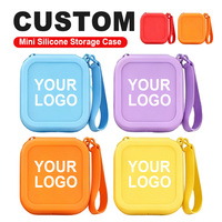 Porte-monnaie en silicone personnalisé et lavable avec fermeture éclair, mini sac de rangement multifonction pour essentiels de sac à main et articles cadeaux