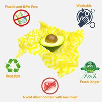 Envoltorios de Cera de Abeja Reutilizables, Duran Un Año con el Cuidado Adecuado, Moldeables y Autosellables para Almacenar Todo Tipo de Alimentos Frescos en Casa