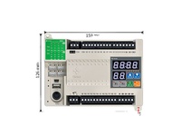 Controlador Lógico Programable PLC FX3U-23MR de 24 V CC, PLC de 3U con LED, 4 Servomotores y Motores Paso a Paso de Alta Velocidad, Analógico 4AD 2DA, Compatible con RS485