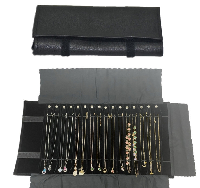 Collana in pelle PU esterna + interno in velluto