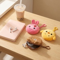 Dompet Anak Grosir, Dompet Kecil Lembut dengan Resleting, Gantungan Kunci, Kantong Koin, Custom untuk Anak Perempuan dan Laki-laki, Dompet Koin Hewan Lucu dari Bahan Plush