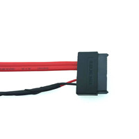Cavo SATA HCX OEM 150MM HCX-SATA001 da 4 Pin a SATA 15 PIN/7+6 PIN UL2725 Seriale per Disco Rigido/Scheda Madre/Lettore CD-ROM