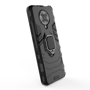 Étui de téléphone portable antichoc et anti-poussière avec support magnétique en TPU+PC, design armure, pour Poco, série Black Panther - Product Image 5