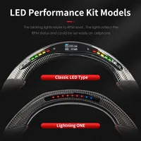 Volant intelligent personnalisé en fibre de carbone TDD avec LED pour Peugeot 308