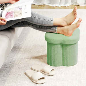 Bailey personnalisé Morden pouf boîte de rangement vert Teddy velours chaussures <span class=keywords><strong>banc</strong></span> jouets <span class=keywords><strong>coffre</strong></span> avec couvercle - Product Image 4