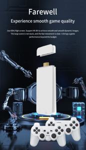 New G2 HD 4K Super Video Console Gaming Stick 50+ Emulator 40000+ Retro Gaming with TV Box H133 <b>Wireless</b> <b>Controller</b> - Product Image 2