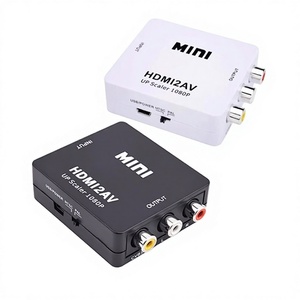 Convertidor AV/VGA Transfronterizo, 1920x1080 HD, <span class=keywords><strong>Video</strong></span>, Caja Blanca Pequeñ<span class=keywords><strong>a</strong></span>, Adaptador de Línea de TV, <span class=keywords><strong>Audio</strong></span> y <span class=keywords><strong>Video</strong></span> - Product Image 1