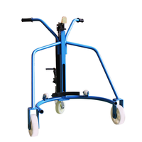 Chariot à fûts d'huile hydraulique adapté aux pinces à bec d'aigle pour fûts en acier et en plastique de 200 L