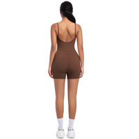 Nouvelle combinaison de yoga pour femme effet seconde peau, style transfrontalier Europe-Amérique, pour la danse, la course et le fitness – Moulante, respirante, sans manches, en nylon