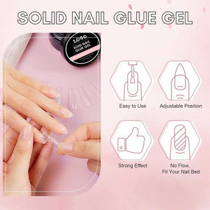 Pegamento sólido para extensión de <span class=keywords><strong>uñas</strong></span>, 500 unidades de gel, etiqueta personalizada, 15g, 30g - Product Image 4