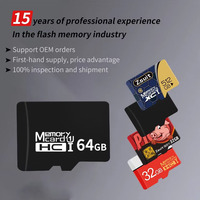 Vente en gros d'usine Carte Micro TF SD 4 Go 8 Go 16 Go 32 Go 64 Go 128 Go avec carte mémoire haute vitesse Class10 U3