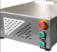 Machine de marquage laser à fibre portable 50W avec grand format 300x300mm, machine de marquage laser à fibre couleur avec source Mopa