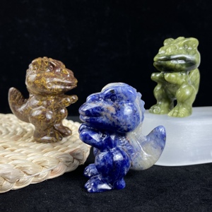 Dinosauro in Cristallo Intagliato da 6cm all'Ingrosso, Pietra Curativa, Decorazione per la Casa, Regalo Animale Carino - Product Image 5