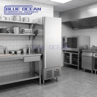 Équipement de cuisine commerciale de réfrigérateur de congélateur d'acier inoxydable à température unique de haute qualité pour des restaurants en gros