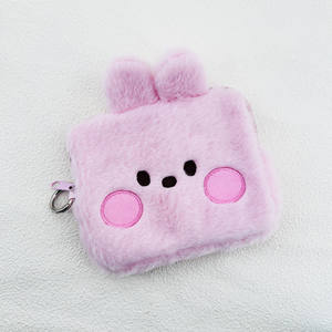 Sac de rangement pour bébé en peluche BT2 <span class=keywords><strong>BTS</strong></span>, trousse de maquillage, trousse à crayons, sac à main, sac à bandoulière - Unisexe - Product Image 3