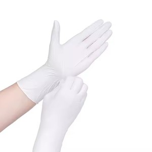 Guantes de Examen de Nitrilo Desechables Titanfine, Grado Médico, Sin Polvo, No Estériles, Superficie Texturizada Blanca, Clase I, Tallas <span class=keywords><strong>S</strong></span>/M/L/<span class=keywords><strong>XL</strong></span> - Product Image 3