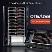Kotak Peternakan Bot S8 dengan WIFI + OTG, Casing Ponsel, Berfungsi dengan Perangkat Lunak Click Farm untuk Mencapai Kontrol Grup