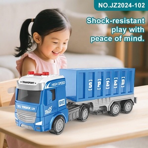 Camión portador de coches de juguete, vehículo de juguete accionado por fricción, camión de transporte, remolque, coche personalizado, juguetes para niños - Product Image 3