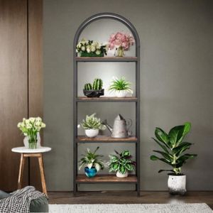 AILICHENEstantes de almacenamiento multicapa de arte del hierro de pared minimalista para el hogar, estantes de almacenamiento de Combinación libre, estanterías de piso a techo - Product Image 2