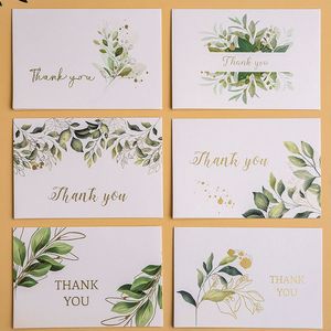 Cartes de remerciement personnalisées <span class=keywords><strong>en</strong></span> papier offset recyclé, motif floral élégant, avec impression offset pour la décoration de festivals - Product Image 3