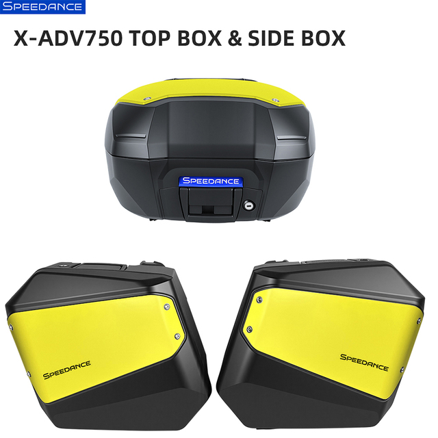 50L 33L 26L Motorcycle Top Case & Side Pannier Set for Honda XADV750 Hard 3-box Luggage Heavy Duty Saddlebag Quick Release Trunk