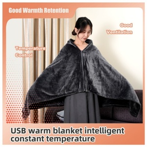 Intelligent Far-Infrared <b>USB</b> Heated Blanket with 3-Speed <b>Heating</b> Setting for Home Office Car RV Travel and Other Occasions - Product Image 2