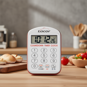 Lacor Countdown <b>Timer</b> Clock <b>Digital</b> <b>Kitchen</b> <b>Timer</b> With Memory And Alarm Function For Cooking And Baking Tasks - Product Image 3