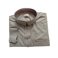Robe modeste de style saoudien traditionnel pour hommes caftan de Dubaï col de chemise Abaya respirant antistatique vêtements musulmans pour le printemps