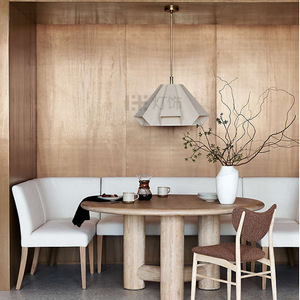 Nordic Minimalist Pendant <b>Light</b> Geometric Modern Square E27 Gold Living Room <b>Dining</b> Room Decorative Ambient Lighting - Product Image 2