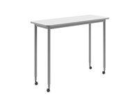 Table de formation rectangulaire mobile, bureau d'étude robuste pour l'école, le bureau et l'appartement