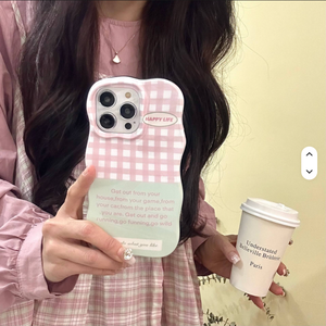 Custodia protettiva artistica a quadri <span class=keywords><strong>rosa</strong></span> e verde per Iphone 17 16 15 14 <span class=keywords><strong>13</strong></span> 12 11 <span class=keywords><strong>Pro</strong></span> <span class=keywords><strong>Pro</strong></span> Max Plus pellicola Drop Proof custodia per telefono - Product Image 1