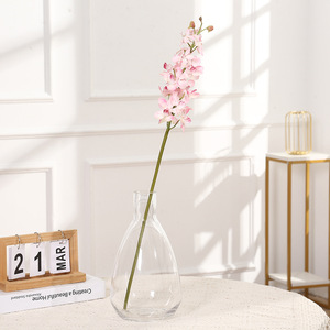 Orquídea <span class=keywords><strong>Dendrobium</strong></span> Artificial Realista, Flor de Orquídea Mokara Artificial, Orquídea Vanda Artificial de Tallo Largo para Decoración de Jarrones en Sala de Estar - Product Image 3