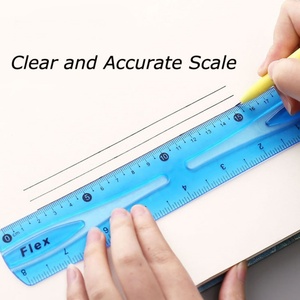 Regla Flexible de PVC de Color, 20 cm, para Estudiantes, Regla de Plástico Flexible para Niños de Escuela, Fabricada por OEM - Product Image 4