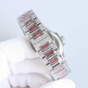 นาฬิกาข้อมือกลไกอัตโนมัติสำหรับผู้ชายสายสแตนเลสหน้าปัดเพชร36มม. สไตล์ธุรกิจแฟชั่น - Product Image 4