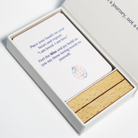Service d'impression de cartes de méditation pour femmes, style conte de fées personnalisé, affirmations positives, logo brodé, finition vernie