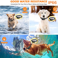Clôture sans fil portable rechargeable pour chien, étanche IPX65, prend en charge 3 récepteurs, portée de télécommande, clôture et entraînement 2-en-1 pour la cour